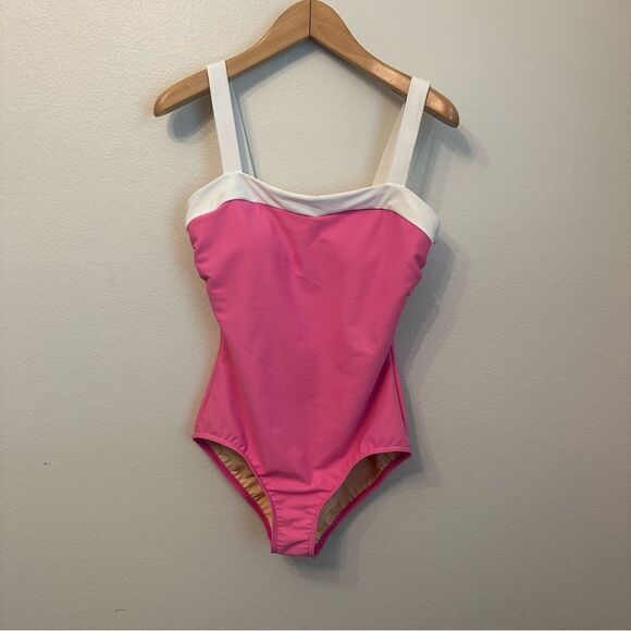 Miraclesuit Swimwear Pink and White Swimsuit - Picture 1 of 5